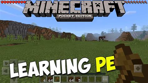 Minecraft Pocket Edition Learning How To Play In A New Place 1