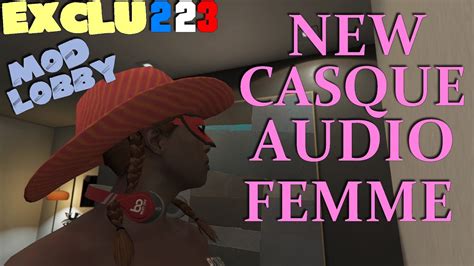 GTA 5 Online EXCLU NEW CASQUE AUDIO ROUGE FEMME HEADPHONE RED