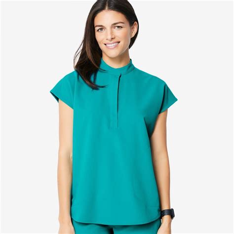 Womens Rafaela Oversized Scrub Top™ Extreme Blue · Figs Womens