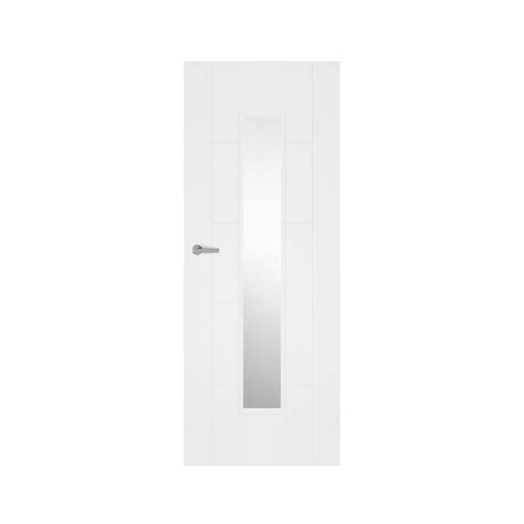 Howdens Daytona White Primed Clear Glazed Door Howdens