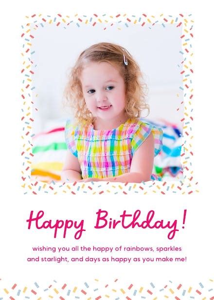 Birthday Party Garland Birthday Card Greetings Island