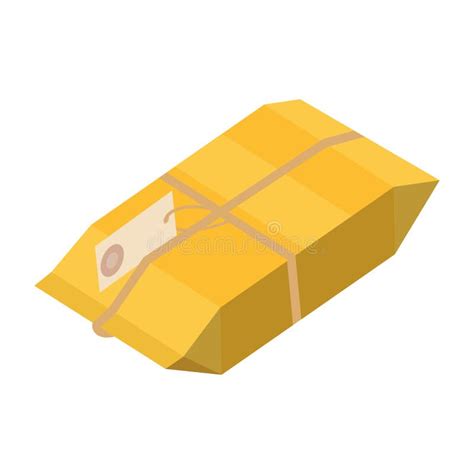 Isometric Parcel Iconpacking Box Vector Illustration Isolated On White