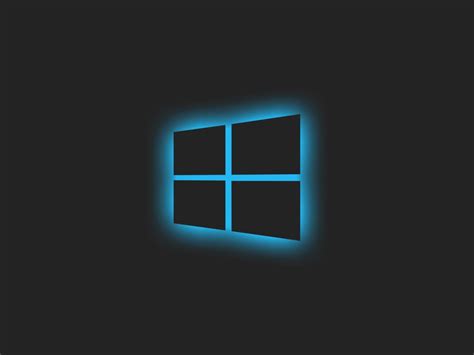 1024x768 Resolution Windows 10 Logo Blue Glow 1024x768 Resolution ...