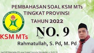 Pembahasan Soal KSM MTS Matematika 2022 Tingkat Provins Doovi