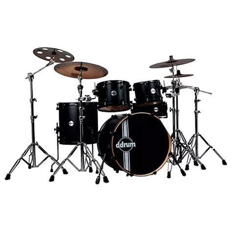 Ddrum Reflex Rsl Piece Shell Pack Satin Black Lacquer Musician S Friend