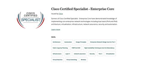 Im Happy To Share That Ive Obtained A New Certification Cisco Certified Specialist