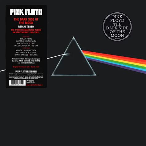 Pink Floyd The Dark Side Of The Moon 1973 2016 [lp Remastered 180