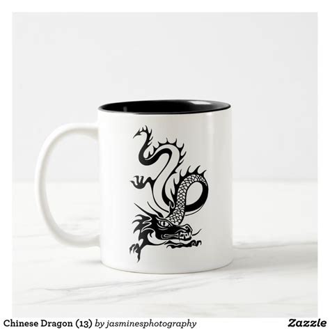 Chinese Dragon (13) Two-Tone Coffee Mug #dragon #dragonart #coffeemugs ...