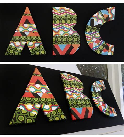 ABC 3D Letters Paper Craft Myartdublin 3d Letters Letter