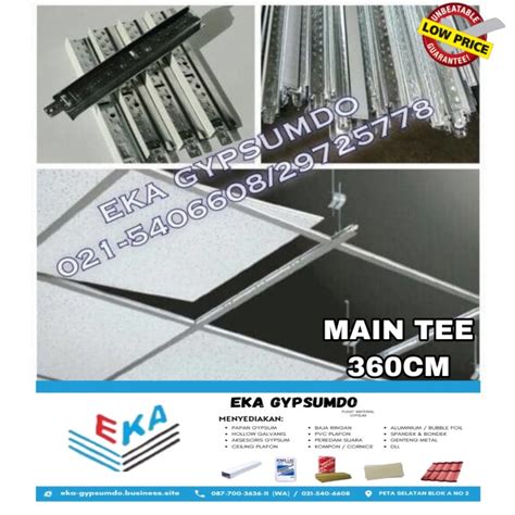 Jual Main Tee Ceiling Plafon Rangka Plafon Akustik Acoustic