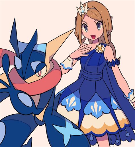 Serena Greninja And Serena Pokemon And More Drawn By Tyako