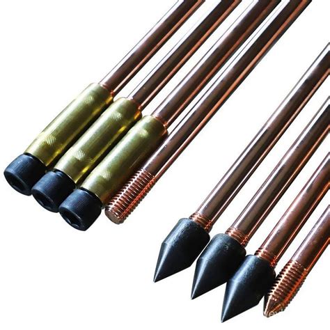 Stainless Steel Copper Clad Steel Ground Rod Mm Pure Copper Ion Ground