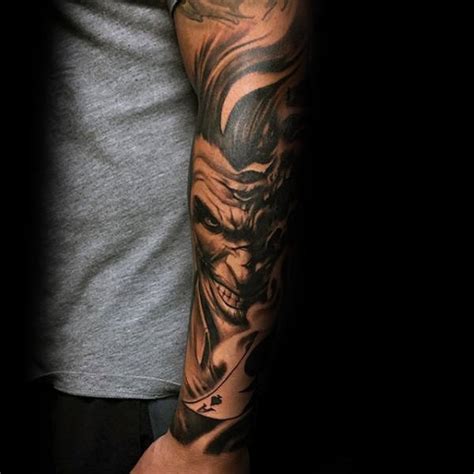 Joker Sleeve Tattoo Designs, Ideas and Meaning - Tattoos For You