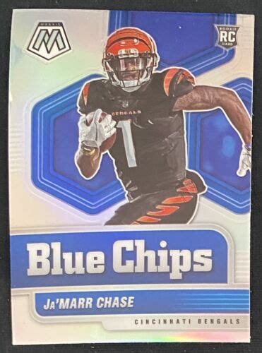 Panini Mosaic Blue Chips Silver Prizm Ja Marr Chase Rc For