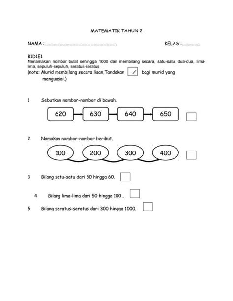 Evidens Pbs Matematik Tahun 2 Band 1 Pdf