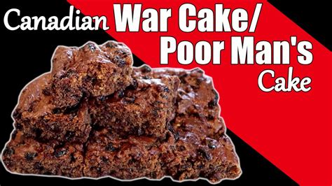 Canadian War Cake Recipe Poor Mans Cake Recipe Vegan Fruit Cake Youtube