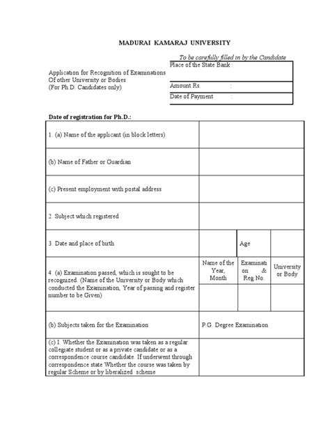 MKU Phd Application Form | University And College Admission | Doctor Of ...