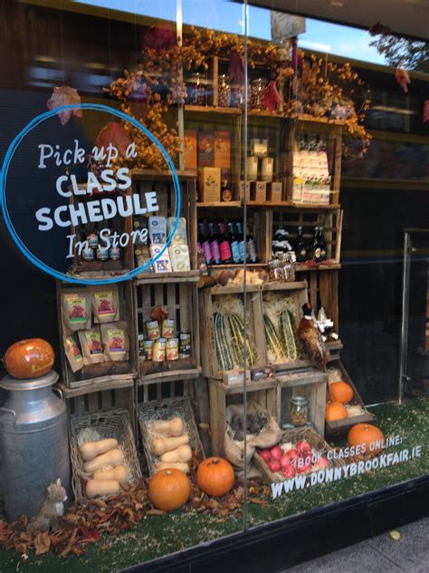 A Great Autumnal Window Display By Donnybrook Fair Featuring Our Props