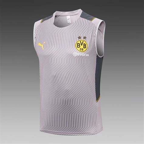 Borussia Dortmund Dark Gray Thailand Tracksuit Uniform Vest