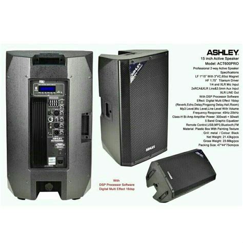 Jual Speaker Aktif Ashley Act Pro Original Inch Shopee Indonesia