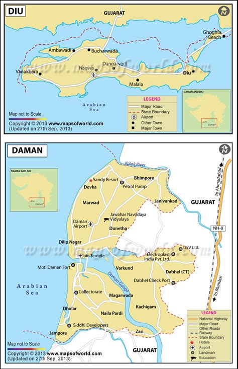 Daman And Diu Map