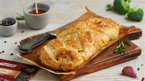 Braided Chicken Stuffed Puff Pastry → Culinary