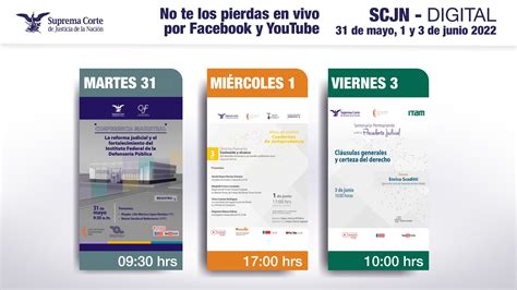 Suprema Corte On Twitter Esta Semana Sigue En Vivo En La SCJNDigital