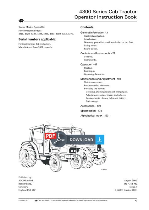 Massey Ferguson 4335 Manual By Pdfs Manuals Issuu