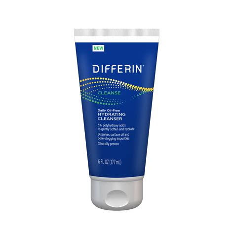 Differin Daily Oil Free Hydrating Cleanser 6 Oz