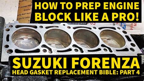 HOW TO PREP BLOCK SURFACE LIKE A PRO FOR NEW HEAD GASKET SUZUKI