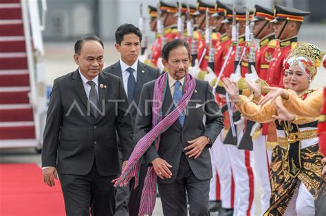 Kedatangan Sultan Brunei Darussalam Hassanal Bolkiah Antara Foto