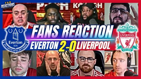 Liverpool Fans Devastated Reaction To Everton 2 0 Liverpool Premier League Youtube