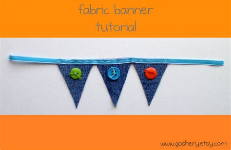 goshery: Fabric Banner Tutorial