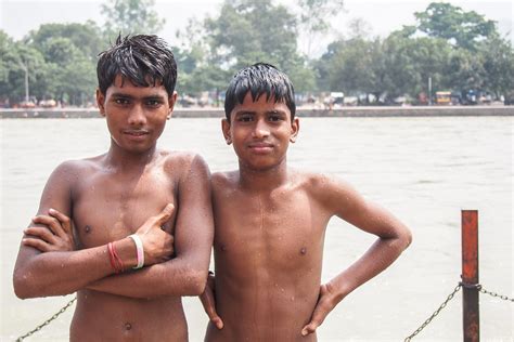 Haridwar India Boys After Swimming In The Ganges River Dan Smo Flickr