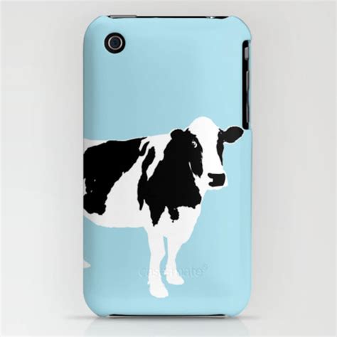 Cow on Blue on Phone Case Cow, iPhone 14, iPhone 14 Plus, Samsung S21