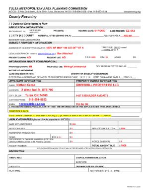 Fillable Online Tulsa County Releases Draft Of Zoning Code Update Fax