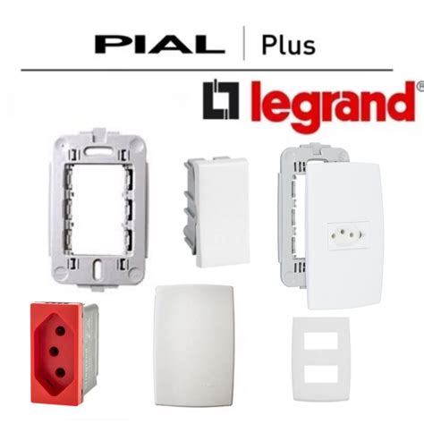 Pial Plus Legrand Interruptor Tomada Placa Suporte Escorrega O