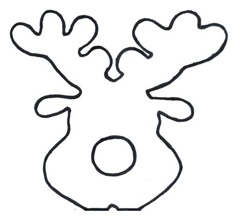 Free Printable Reindeer Face Template