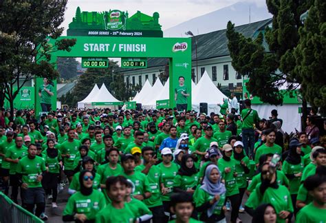 Foto Meriahkan Tahun Milo Di Indonesia Pelari Ikuti Road To