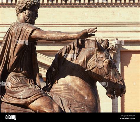 Replica Bronze Equestrian Statue Of Roman Emperor Marcus Aurelius