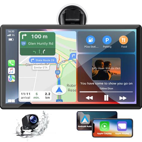 Buy LAMTTO 9 Inch Wireless Apple Carplay With 1080P Reverse Camera