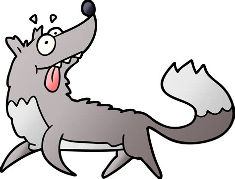 Cartoon Hungry Wolf 12422554 Vector Art At Vecteezy