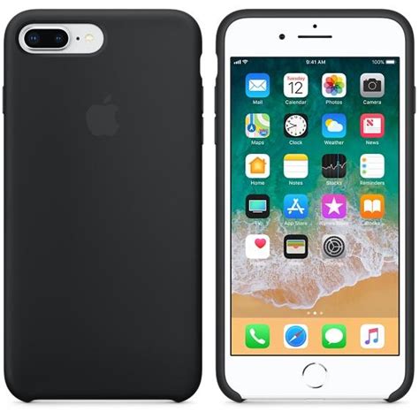 Comprar Segunda Mano Apple Silicon Case Funda Iphone 8 Plus 7 Plus Negro Como Nuevo