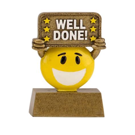 Well Done Smile Trophy Classroom Awards Superstickers