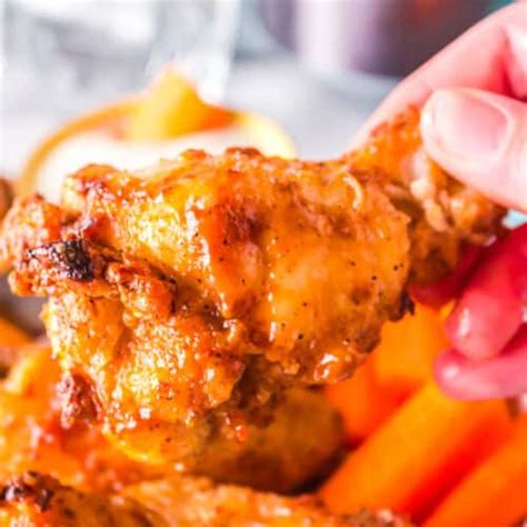 Crispy Air Fryer Chicken Wings With Cornstarch Get On My Plate