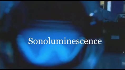 Sonoluminescence - When Sound Creates Light - YouTube