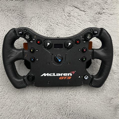 Finally get back my Fanatec Mclaren GT3 V2 with custom Leather Grip Mod ...