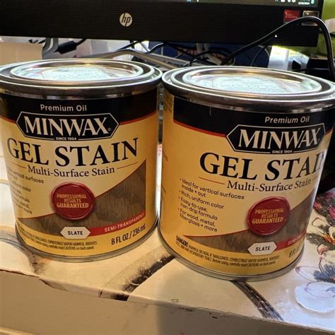 Minwax Gel Stain Slate X Pint New Discontinued Color In