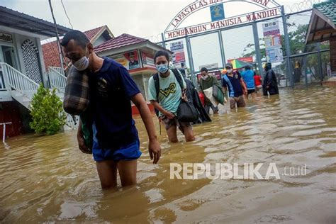 Hujan Deras Lapas Gorontalo Terendam Banjir Republika Online