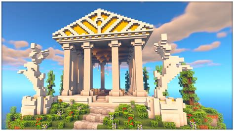 Greek Temple Minecraft Timelapse Youtube